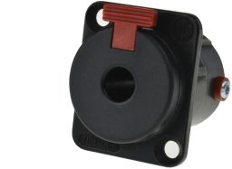 NEUTRIK Gniazdo tablicowe panelowe instrumentalne Jack 6,3mm Stereo posrebrzane czarne NJ3FP6C-BAG