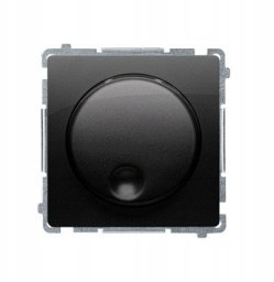 Kontakt-Simon Simon Basic Ściemniacz naciskowo-obrotowy (moduł), 20–500 W, 230V czarny BMS9T.01/49