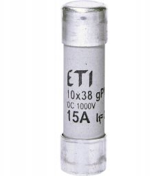 Wkładka bezpiecznikowa cylindryczna PV 10x38mm 15A gPV 1000V DC CH10 002625080