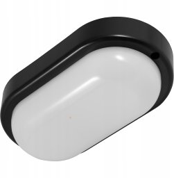 Lampa sufitowa Bemko OPRAWA LED KANLO OWALNA 8W 4000K 760LM IP54 CZARNA C45-KAN2-08-BLO-4K