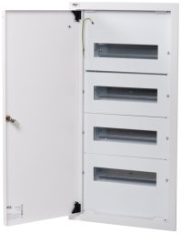 Rozdzielnica modułowa metalowa 4x12 podtynkowa IP30 N+PE I klasa drzwi białe KP-DB-I-MF-412 biały 35682