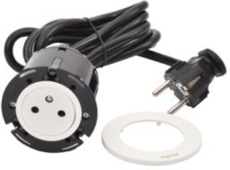 Legrand INCARA Gniazdo meblowe DISQ 60 2p+z 2,0 m biały 654720