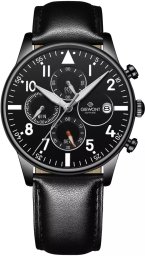 Zegarek Giewont Zegarek Męski Chronograph Sapphire Czarny GW5630-A1