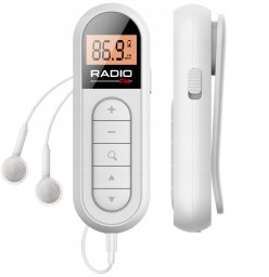 RADIO FM PRZENOŚNE NA AKUMULATOR USB WYŚWIETLACZ + SŁUCHAWKI DO BIEGANIA
