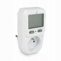 Watomierz miernik energii WME 230V 16A 3680W ekran LCD koszt w euro/KWh 85.1