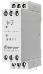 Finder Zabezpieczenie termistorowe Przekaźnik termistorowy PTC 6 funkcji, Reset, 2 polowy, 230 VAC 70.92.8.230.0002