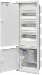 Eti-Polam Rozdzielnica hybrydowy 3x12 podtynkowy drzwi metalowy biały / IP40 400V AC / ERP12-5-3V MEDIA 001101372
