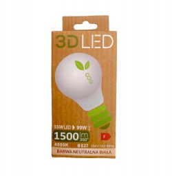 Żarówka LED 15W E27 1500lm Neutralna 4000K / GP023N15