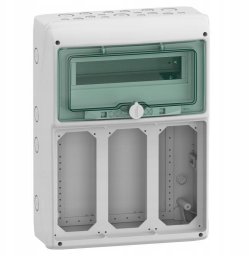 Rozdzielnica 1x12 natynkowa Mureva IP65 do gniazd gMRV-1-12+1-NT-T/11 3 otwory 103x225mm 13187