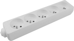 Listwa zasilająca Ecolight 5 gniazd z/u biała (M20566)
