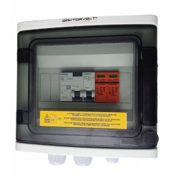 Doktorvolt Doktorvolt Rozdzielnica PV Fotowoltaiczna Solarna AC SIEMENS 1F C20A 25A 300mA T1 T2 0720 DV-0720-FOT