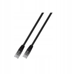 SecurityNET Kabel krosowany patchcord UTP kat.6 czarny 5m PVC PC-6UTPPVC-BK5