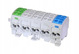 Simet Blok rozdzielczy-odgałęźny Al/Cu SCB 35-5X (80250) SIMBLOCK pięciobiegunowy 35mm2 zie/sza/nie 81507020