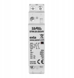 Stycznik modułowy instalacyjny 25A 2Z 24VDC typ: STM-25-20/24V EXT10000289