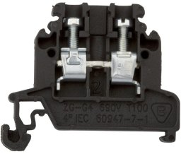 Pokój Złączka szynowa 2-przewodowa 4 mm2 czarny ZG-G4 A11-8203