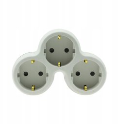 Plastrol Rozgałęźnik wtyczkowy trzykrotny z/u schuko R-31S/B W-72005
