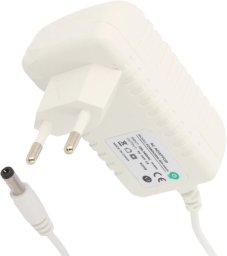 Zasilacz Mojeledy adapter biały 6W 12V 0.5A AC:CEE7/16. wtyk DC:2.1/5.5 (+) (POSB12050A-WH)