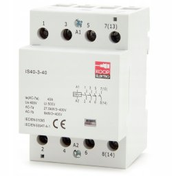 Stycznik modułowy 40-40 40A 4NO 230V 3P 3-FAZ IS40-3-40