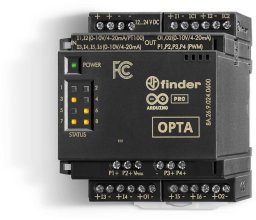 Finder Moduł rozszerzeń OPTA - 6 wej. analogowych 0…10 V,4…20 mA,PT100 (2-3-przewodowy), 2 wyj. analogowe 0…10 V,4…20mA. 4PWM