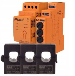 Zestaw monitor licznik zużycia energii WI-MEF-3-OPTI-100A Wi-Fi + zabezpieczenie LK-BZ-3