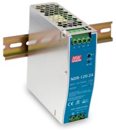 Meanwell Zasilacz impulsowy AC/DC na szyne DIN 120W 90-264VAC Uwyj 12VDC 10A NDR-120-12,1-215XJB