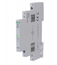 Lampka modułowa 1-fazowa zielona LED Slim 1/2 modułu 230V LK-701G