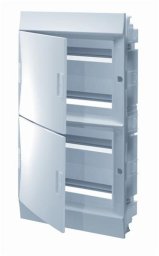 Rozdzielnica modułowa podtynkowa Mistral41F 4x12 48M IP41 100A II klasa drzwi pełne N+PE śrubowe 41A12X41A 1SLM004102A1108