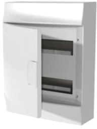 Rozdzielnica modułowa natynkowa Mistral41W 2x12 24M IP41 63A II klasa drzwi pełne N+PE śrubowe 41P12X31A 1SLM004102A3105