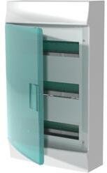 Rozdzielnica modułowa natynkowa Mistral41W 3x12 36M IP41 63A II klasa drzwi transparentne N+PE śrub. 41P18X12A 1SPE007717F0621