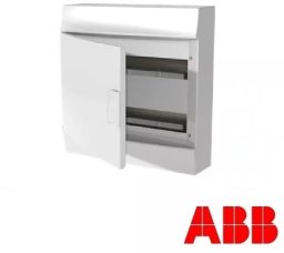 Rozdzielnica modułowa natynkowa Mistral41W 2x18 36M IP41 63A II klasa drzwi pełne N+PE śrubowe 41P12X41A 1SLM004102A3106