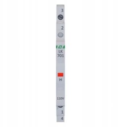 FF Lampka modułowa 1-fazowa czerwona 110V AC 1/2 modułu LK-701R-110