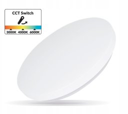 Lampa sufitowa Heda OPRAWA LED Plafoniera sufitowa 12W 3000K/4000K/6000K IP44 CCT HCL1204AT