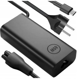 Zasilacz USB-C 65W PD do Laptopów HP Lenovo Asus Apple, Szybkie Ładowanie 20V 3.25A, Długi Kabel 2.8m, Kompaktowy i Wydajny, Alo