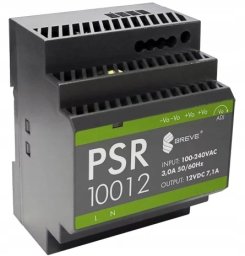 Zasilacz impulsowy PSR 10012 230/ 12VDC 7,1A na szynę DIN, Uzas: 85-264VACVAC, Ta70, 17000-1565