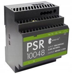 Zasilacz impulsowy PSR 10048 230/ 48VDC 1,92A na szynę DIN, Uzas: 85-264VACVAC, Ta70, 17000-1568