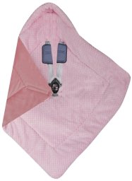 Kocyk zawijak do fotelika ocieplany 499 róż