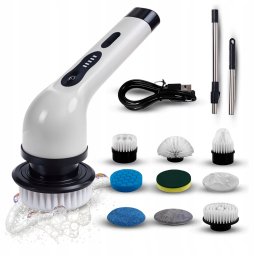 Mop elektryczny Heckermann Bezprzewodowa elektryczna szczotka obrotowa Mop teleskopowy 9w1 JY-8088