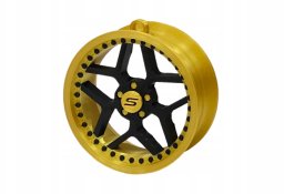 Springos Zawieszka Slide Felga 08 Gold-Black 70mm Brelok Bombka Świąteczna