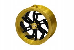 Springos Zawieszka Slide Felga 07 Gold-Black 70mm Brelok w kształcie bombki świątecznej