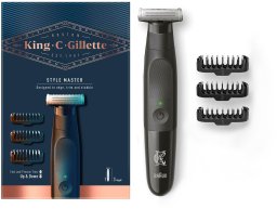 Gillette Style Master 4D Blade, Black, 1 mm, 3 mm, 1 mm, Stainless steel, CE