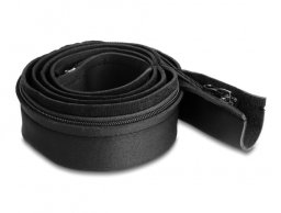 Organizer Delock Koszulka kablowa neoprenowa elastyczna z zamkiem, 1,5 m x 100 mm, czarny