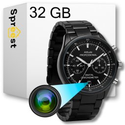 MINI KAMERA SZPIEGOWSKA UKRYTA W ZEGARKU DYKTAFON CZUJNIK RUCHU PODSŁUCH