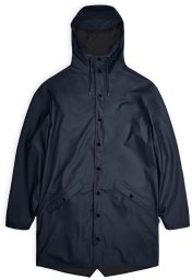 Rains unisex długa kurtka przeciwdeszczowa LONG JACKET W3 12020 47 NAVY M