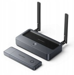 System przekazu sygnału AV Vention Bezprzewodowy transmiter Enterprise HDMI to HDMI + VGA + 3.5mm TRS + USB-C Transmitter and Receiver Gray
