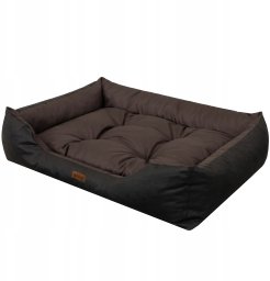 Hobbydog R1 LEGOWISKO PUFFY OXFORD BRĄZOWO - CZARNE