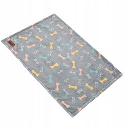 DUŻY KOCYK PRESTIŻ POPIELATY W KOŚCI