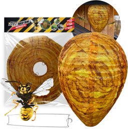 NO PEST Odstraszacz Os na Osy Makieta Fałszywego Gniazda Odstraszająca Osy "Wasp Gone"