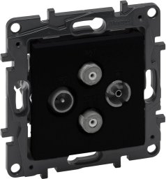 Legrand Niloe Step Gn TV-R-SAT-SAT końcowe typu gwiazda, 2 przewody, 1,5db - czarny 863582B
