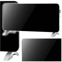 Grzejnik Volteno Grzejnik konwektorowy szklany VO2463 czarny