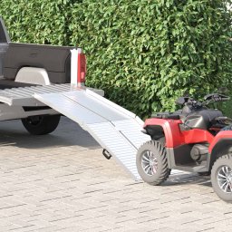 vidaXL Rampa dla wózka inwalidzkiego Srebrny 183 x 73 x 11 cm